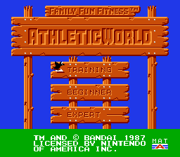 Athletic World title screenshot